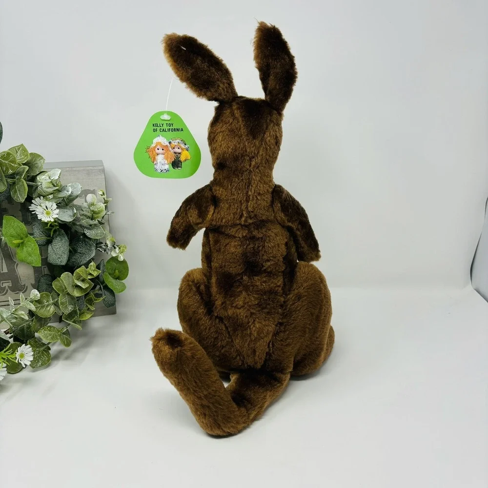 Vintage Rare Sample Kangaroo Mom & Baby Kelly Toy Plush 12